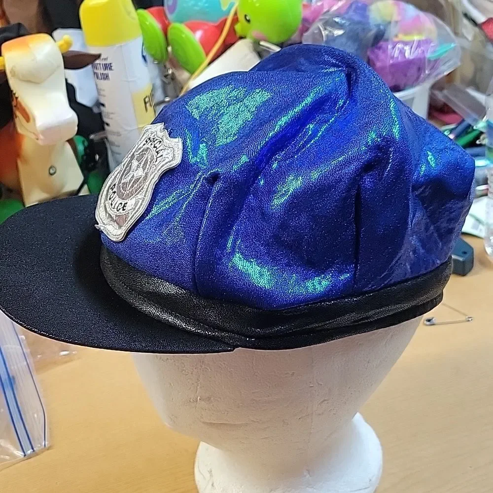 Girls size 8-10 Police Halloween costume Spirit Halloween dress & hat - Picture 7 of 8